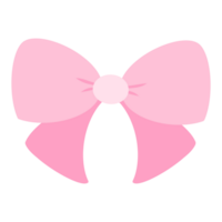 Illustration of a cute pink bow that conveys femininity, elegance, and happiness. Bows can symbolize celebration, decoration, and are also suitable for creative projects. png