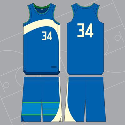 Retro Vintage Style Basketball Jersey Template Design