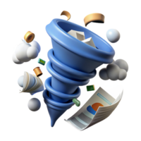 Data Vortex A 3D Visualization of Information Overload png