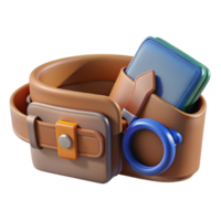 3D Render of a Versatile Utility Belt png