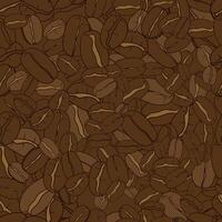 coffee bean seamless pattern background vector