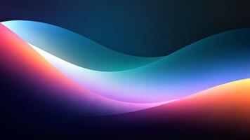 Elegant Digital Waves A Play of Light and Color in an Abstract Form video
