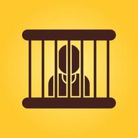Prison trendy creative beautiful abstract illustration colorful useful design vector