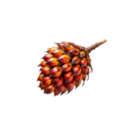 A fruit with red and orange seeds on it png