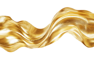 Abstract golden wave pattern shimmering with light and texture, perfect for luxury design, art, and creative backgrounds. png