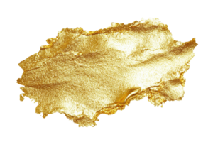 High-resolution image of a gold foil texture with irregular edges, perfect for backgrounds and design projects adding a touch of luxury. png