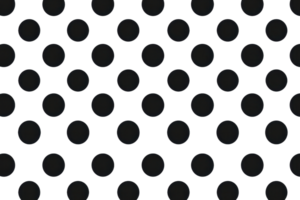 Seamless black and white polka dot pattern. Modern textile design, abstract background for decor, wrapping paper, or digital usage. png