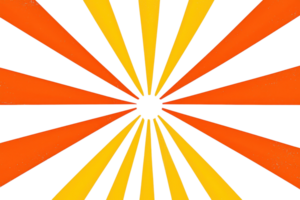 Vibrant abstract sunburst design with red, orange, and yellow rays converging to a central point, creating a dynamic and energetic pattern. png