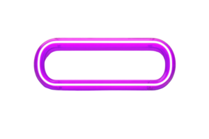 Vibrant neon pink oval shape on a dark background, perfect for creative design and advertising projects, adding a modern and colorful touch. png