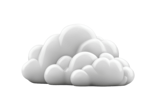 3d rendido branco fofo nuvem com suave arestas, isolado em transparente fundo. representando simplicidade, calma, e tranqüilidade. png