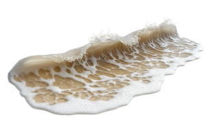 High-quality image of a powerful ocean wave crashing, creating foamy textures. Perfect for nature, sea, and water-related projects. png
