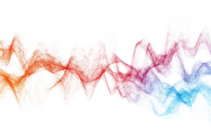 Colorful abstract wave pattern with red, orange, purple, and blue hues. Elegant art with a dynamic flow, great for backgrounds and design projects. png