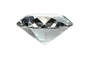 hohe Qualität Nahansicht Bild von ein funkelnd Diamant mit brillant schneiden, präsentieren Klarheit und Eleganz, isoliert auf ein transparent Hintergrund. png