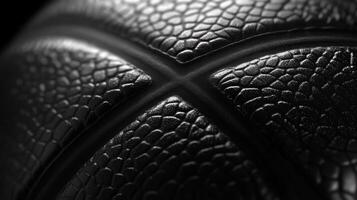 Close-up of Black Basketball Texture photo