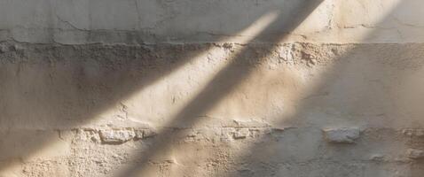 Texture of a wall on which there is a beam of light photo