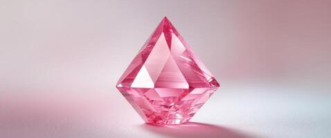 Radiant Pink Crystal Abstract Background. photo