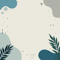 a colorful background with a plant and clouds vector