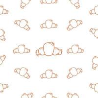 seamless pattern of toast for your food packaging background. toast bread seamless pattern. simple bread pattern. toast with line style for your background pattern. vector