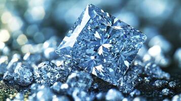 Brilliant diamonds reflect light beautifully, creating a mesmerizing display of luxury photo