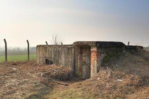 An old WWII bunker near Lostau, Saxony-Anhalt, Germany. The image was created using a HDR technique. photo