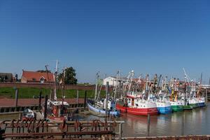 ditzum at the ems river in frisia photo