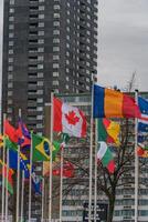 banners in Rotterdam in the netherlands photo