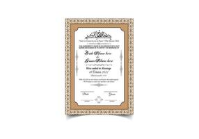 a certificate is shown on a white background vector
