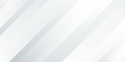 Abstract white-gray dynamic background with halftone. Diagonal stripes texture vector