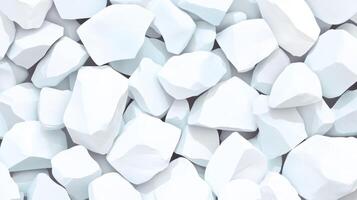 Smooth White Stones Background for Nature and Minimalist Design Concepts photo