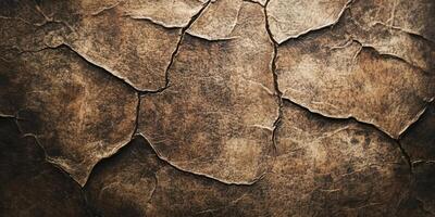 Cracked earth texture capturing the essence of natural desolation and dryness photo