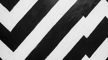 Abstract black and white diagonal striped pattern for modern background design photo