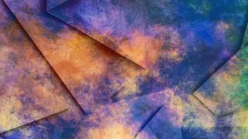 Vibrant multicolor abstract with dynamic geometric motion background video