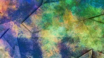 Vibrant colorful abstract with dynamic geometric motion background video