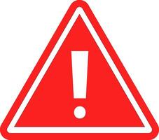 Warning triangle RED caution warn in . Warning sign with exclamation mark. Alert warn in triangle. Road sign alert. vector