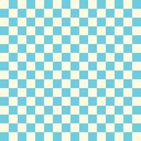 Vibrant turquoise and cream checkerboard pattern background. vector