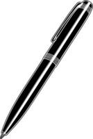 pen for writing with black outline without background vector