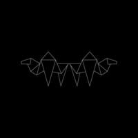 Pair Camel Polygonal Lines, can use for Logo, Pictogram, Animal Figure, Website, Apps, or Graphic Design Element. Editable vector