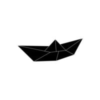 Boat, Water Craft Shape Inspired by Origami Form, can use for Logo, Pictogram, Website, Apps, or Graphic Design Element. Flat and Editable vector