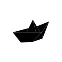 Boat, Water Craft, Shape Inspired by Origami Form, can use for Logo, Pictogram, Website, Apps, or Graphic Design Element. Editable vector