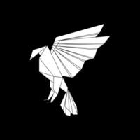 Eagle Shape Inspired by Origami Form, can use for Logo, Pictogram, Bird Figure, Website, Apps, or Graphic Design Element. Editable vector