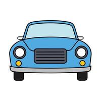 Simple Car Icon Design Representing Speed and Motion vector