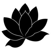 Simple magnolia bloom art ideal for nature graphic projects vector