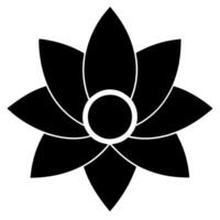 Simple magnolia bloom art for graphic projects vector