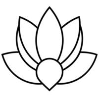Simple magnolia bloom art ideal for nature themed graphic vector