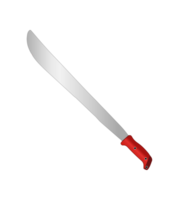 Machete illustration with red handle png