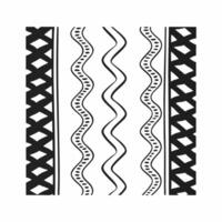 Creative Line Pattern with Minimal Silhouette Texture Textile vector