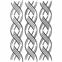 Abstract Graphic Silhouette with Line Pattern for Textile and Interior Design vector