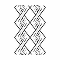 Abstract Graphic Silhouette Line Pattern Textile Interior Design vector
