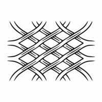 Abstract Graphic Silhouette with Line Pattern for Textile and Design vector