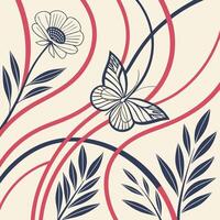Abstract Graphic Texture Line Pattern Design for Textile vector